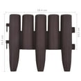 thumbnail image 2 of vidaXL Lawn Edgings 36 pcs Brown 393.7" PP, 2 of 6