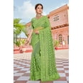 thumbnail image 3 of Traditional Net Saree With Unstitched Blouse, 3 of 3