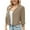 Khaki, variant on Fanxing Womens Shrug Bolero Casual 3/4 Sleeve Chiffon Cropped Cardigan Lightweight Open Front Cover Ups Blue XL
