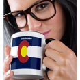thumbnail image 2 of 3drose, State Flag of Colorado, 11oz Two-tone Black Mug, 2 of 6