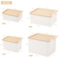 thumbnail image 4 of Plastic Storage Bins Containers with Lids  Large  Storage Organization Bins Boxes  Lidded Plastic Storage Baskets for Closet Shelves Drawers Desktop Home Office, 4 of 9