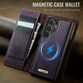 thumbnail image 4 of ELEHOLD Magnetic Detachable Wallet Case for Samsung Galaxy S20+, Shockproof Faux Leather Stand RFID Card Slots Detachable Mag-Safe Magnetic Case Cover,Removable Back Shell,Purple, 4 of 12