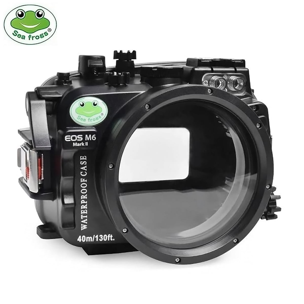 Seafrogs 40m/130ft Underwater Camera Housing Diving Case w/ 6" Dome