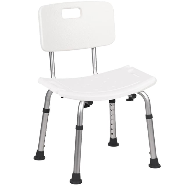 Asiento de Taburete Silla de banco Asiento para ancianos discapacitados Respaldo extraíble 01 shamjiam Altura ajustable del banco de la ducha