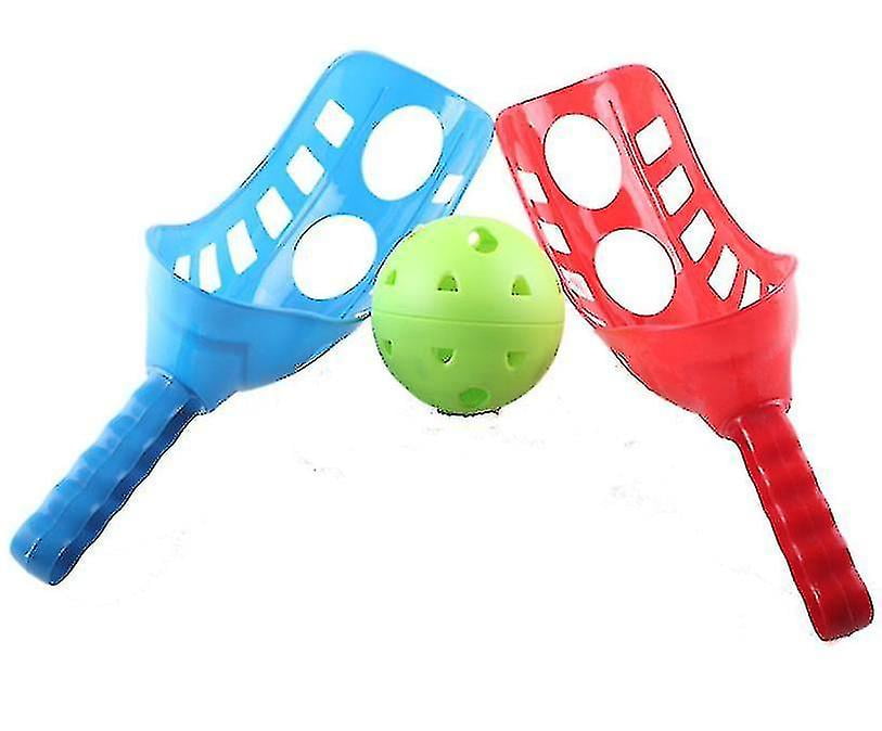 Jeu De Raquettes Attrape-balle élastique – 3 Raquettes, 34 Cm, Pour Famille, Coordination œil-main