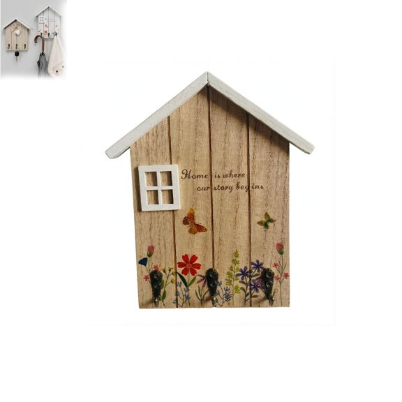 Small Key Holder wall Mount—Decorative Wall-Mounted Organizer for Convenient Entryway Storage