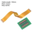 thumbnail image 2 of Unique Bargains Flexible Flat Ribbon Cable with Extension Connector 0.3mm Pitch 45 Pin 150mm Set, 2 of 6