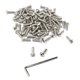 thumbnail image 5 of iexcell 100 piezas M3 x 10 acero inoxidable 304 hexagonal cabeza de botón tornillos kit paso de rosca 0,5 mm, 5 of 5