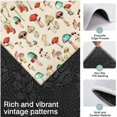 thumbnail image 3 of Red Mushroom Plant Light Pattern Kitchen Rugs Sets Of 3,Kitchen Runner Rugs Non Skid Washable,Decorative Kitchen Floor Mats for Kitchen,Sink,Laundry,17"x30"+ 17"x47" + 17"x59", 3 of 6