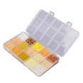 thumbnail image 3 of Glass Seed Beads 15 Compartments Sorted Storage Plastic Box Packaging Jewelry Making Beads For DIY Handicraft ProjectsLight Green, 3 of 8