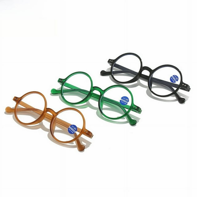 Gafas de lectura con montura redonda personalizadas, gafas Prince con remaches, gafas de lectura para personas mayores
