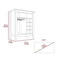 thumbnail image 3 of FM FURNITURE Future Engineered Wood Bar Cabinet For Living Room in Light Gray, 3 of 7