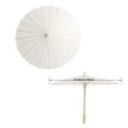 thumbnail image 4 of 12PCS Paper Parasol Beach Umbrella White DIY Umbrella Photography Props for Baby Shower Partys Wedding 60cm/23.6inch, 4 of 5
