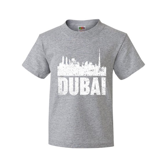 Inktastic Dubai City Skyline with Grunge Youth T-Shirt