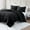 Black, variant on Casa Platino Full Comforter Set - Pre-Washed Full Bed Comforter Set - Full Ultra Soft Bed Set - Microfiber Full White Bedding Sets - Breathable Full Bed Set - Cozy Full Bedding – White