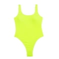 thumbnail image 2 of Women Candy Color Monokini U-Neck Backless One-Piece Swimsuit Quick-Drying Bathing Suit Beachwear, 2 of 6