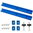 thumbnail image 1 of 2T-Guide Rail Clamp Rails Made of Aluminium Alloy,400 mm T-Slot Track MitreRail Set,Groove SlidRail with M8/M6 Slider, 1 of 7