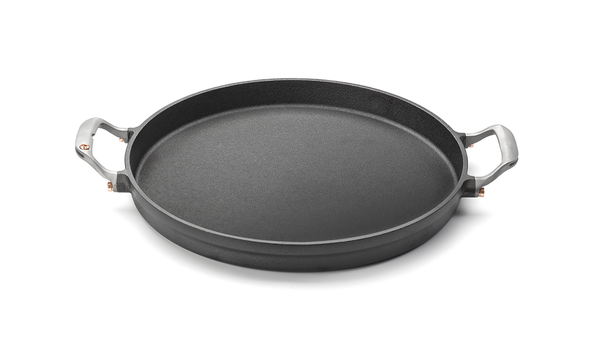 Outset 18.15 in Round ‎Oven-safe ‎Cast Iron Grill Pan