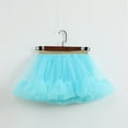 thumbnail image 6 of Girls Petticoat Skirts Elastic Waist A Line Ruffle Frill Puffy Crinoline Underskirt for Kids Flower Dress Party Gown, Blue, M, 6 of 6