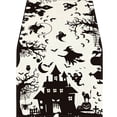 thumbnail image 2 of Tuvgenk Halloween Table Runner 72x14 Inch Spooky Pumpkin Bat Print Kitchen Dining Decor for Fall Party Sideboard Table Accent, 2 of 7