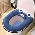 thumbnail image 5 of Kabnic Extra Plush Toilet Seat Cushion - Thick Memory Foam Cover with Handle & Zipper, Universal Fit for Round/Elongated 14"x18" Seats, Machine Washable, 5 of 6