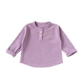 thumbnail image 6 of ATOGUTA Long Sleeve Shirts Girls Casual Long Sleeve T Shirts Kids Crewneck Tops Fashion Tees Size 0-12, Purple, 6 of 6
