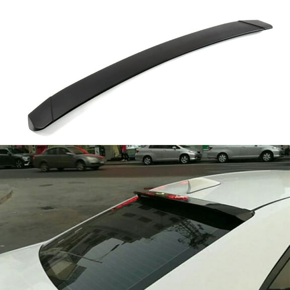 SCITOO ABS Black Rear Window Top Roof Spoiler Wing Exterior Accessories Styling Kits Replacement for TOYOTA Corolla 4-Door Sedan XLE