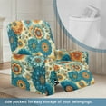 thumbnail image 3 of Kuiaobaty Mandala Flower Print Recliner Chair Cover for Large Recliner Durable Reclining Sofa Slipcover Breathable Reclining Slipcover with Pocket for Living Room, 3 of 8