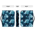 thumbnail image 4 of Xoenoiee Blue Rose Floral Print Bible Case Bible Cover Faux Leather Carrying Book Holder Church Bags with Zipper Study Essentials Organizer Tote Gifts for Women Men, M, 4 of 7