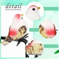 thumbnail image 5 of Ksopiavobs 12pcs Mini Red Artificial Birds for Crafts Christmas Tree Decoration Realistic Miniature Mushroom Foam Bird Ornaments Metal Clip 5cm/2inch, 5 of 7