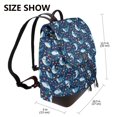 thumbnail image 2 of Fotbe Sea Sharks Mochila Bolso con Estampado para Mujer, Mochila Antirrobo de Nylon Impermeable, Bolsa Ligera de Hombro, 2 of 4