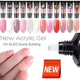 thumbnail image 3 of Nail Art Fast Drying Light Therapy Gel Multi-Color Extension Gel 15ml Set, 3 of 8