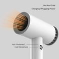 thumbnail image 2 of Secador de pelo frío y caliente, secador de pelo portátil USB de aire frío, Mini secador de pelo de viaje de aire caliente, secador de pelo inalámbrico USB de aire frío, 2 of 5