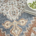 thumbnail image 2 of Nourison Astra Machine Washable Bohemian Denim Multi 5'3" x 7' Area Rug, (5x7), 2 of 9