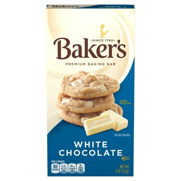 Baker's White Chocolate Premium Baking Bar, 4 oz Box