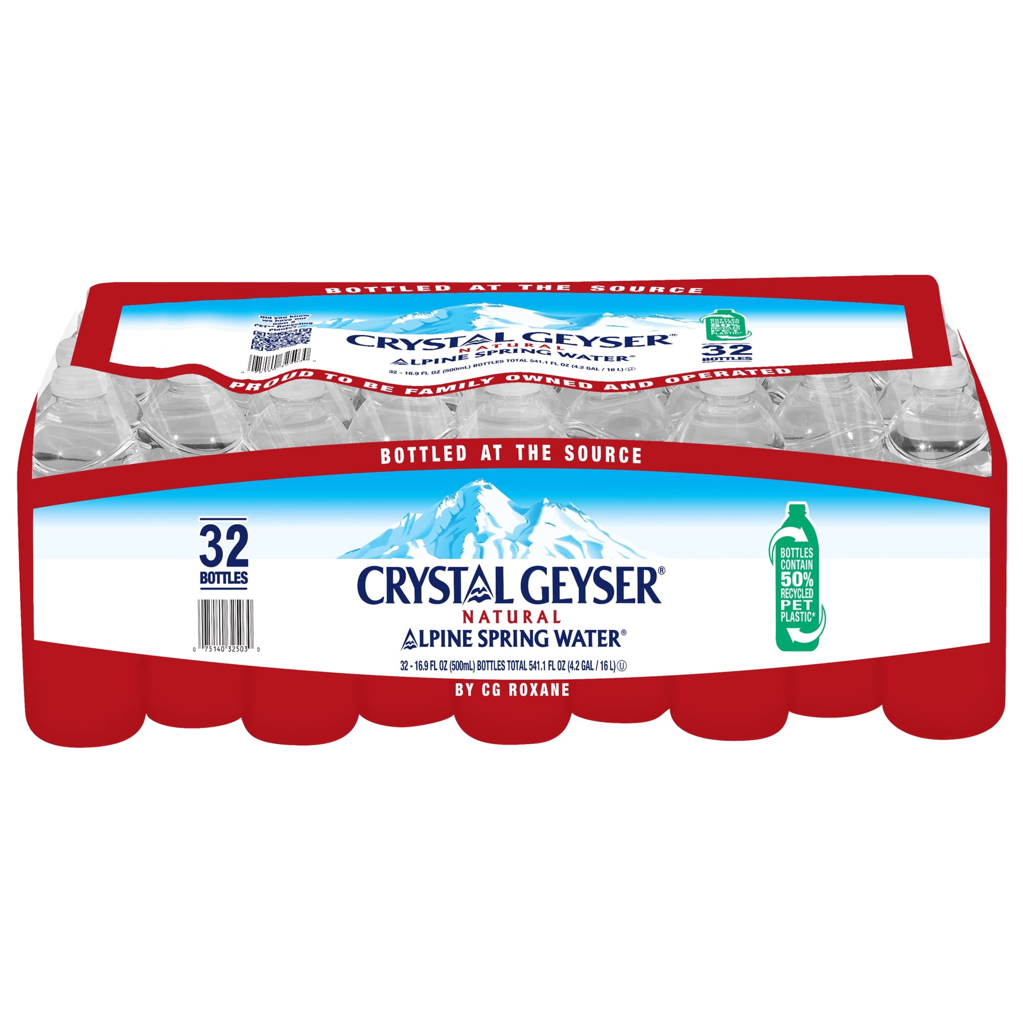 Crystal Geyser? Natural Alpine Spring Water? by CG Roxane 32-16.9 fl. oz. Bottles