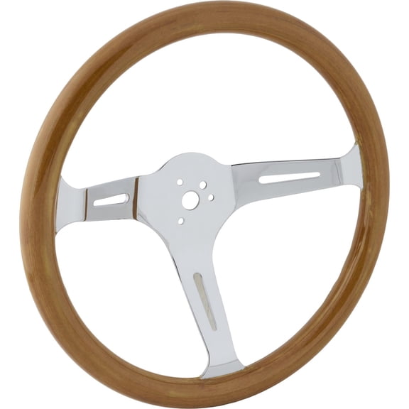 EMPI 79-4026-7 Light Classic Wood Steering Wheel, 15 x 3, 31mm