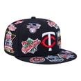 thumbnail image 3 of Men's New Era  Navy Minnesota Twins All Over 59FIFTY Fitted Hat, 3 of 5