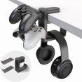 thumbnail image 1 of Support de Bureau pour Casque de Jeu et 2 Contrôleurs avec design Rotatif, 1 of 3