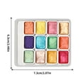 thumbnail image 3 of ZZkhGO Pearlescent Watercolor Paint, Solid Watercolor Pigment Set, Multi Color Pearlescent Coloring for Art, 3 of 3