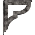 thumbnail image 4 of Ekena Millwork 1 1/2"W x 10"D x 12"H Bradford Wrought Iron Bracket, (Single center brace), Antiqued Warm Silver, 4 of 10