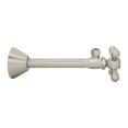 thumbnail image 5 of Westbrass Cross Handle Angle Supply Valve with 5 inch Copper Sweat Extension Tube, Satin Nickel, 5 of 6