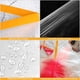 thumbnail image 4 of Cinta adhesiva para enmascarar con pintura Lona de plástico protectora de pintura de 55 cm x 20 m Película de enmascarar transparente con cinta adhesiva para proteger muebles (5 rollos), 4 of 5