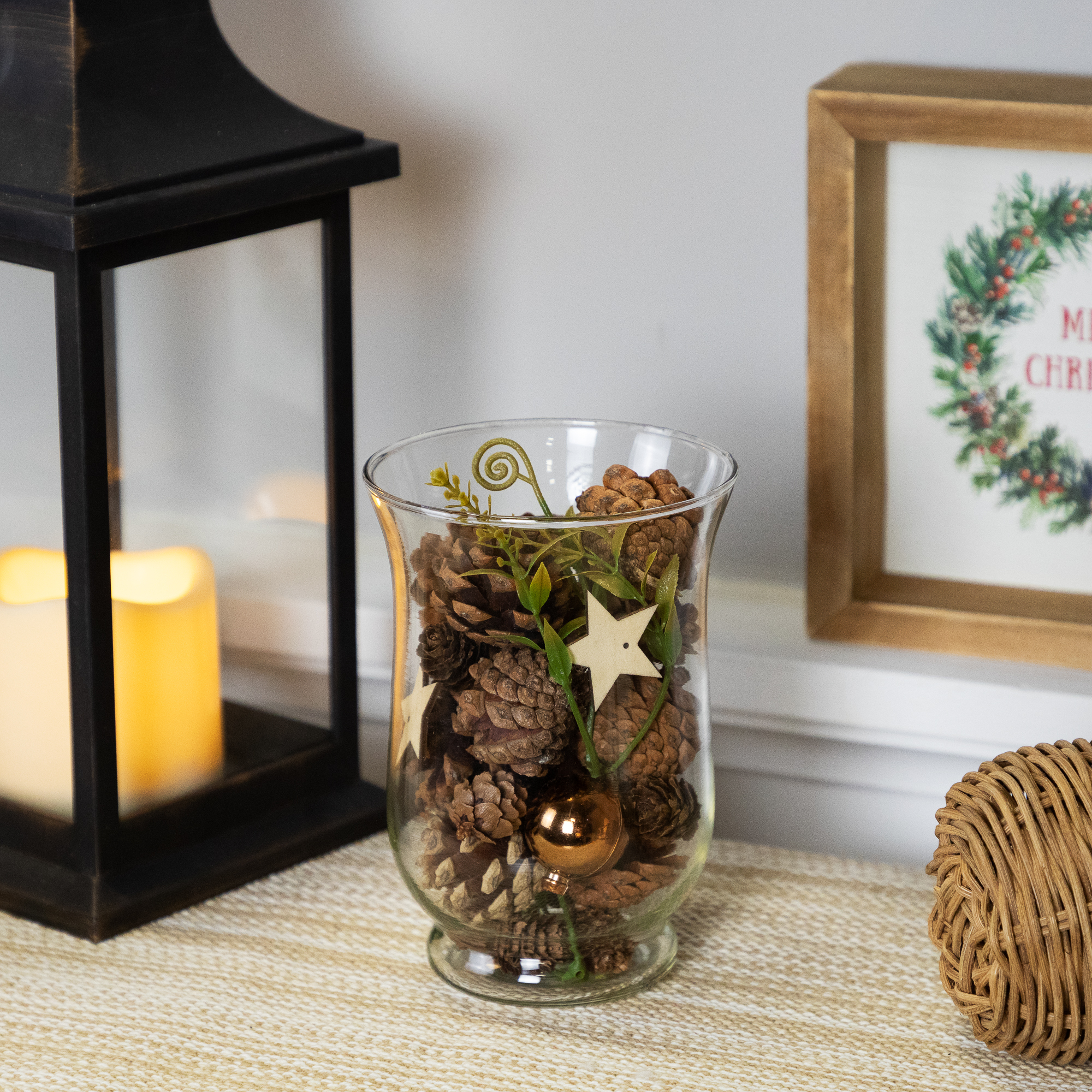 Northlight Ornaments, Pinecones and Stars Christmas Decorations - 6"