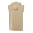 thumbnail image 4 of Top Abrigo de los Hombres de Color Sólido sin Mangas con Capucha, Diseño de Cordón de Botón Abrigo de Moda de Ocio, 4 of 7