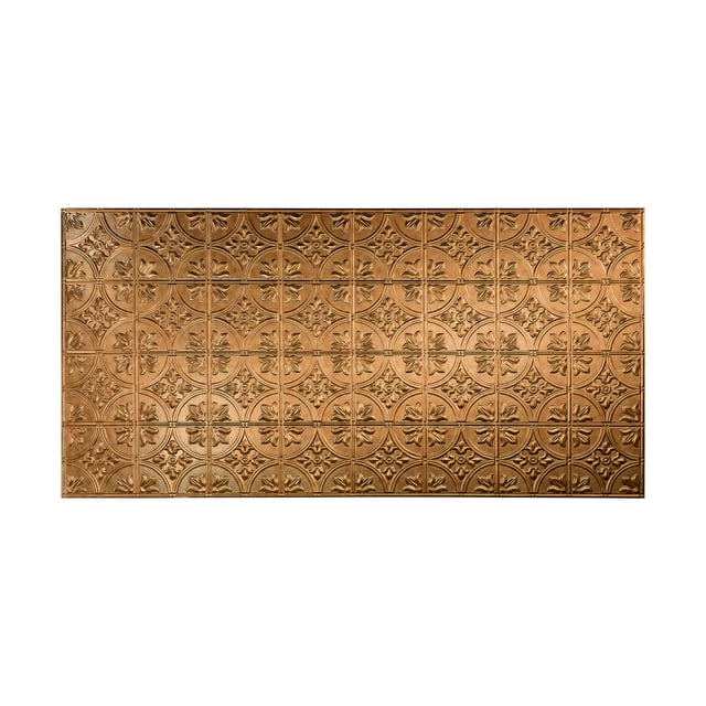 FASÄDE Installation Facile Style/motif Traditionnel #2 Panneau Mural en Bronze Antique (4 Pieds x 8 Pieds Panneau)