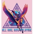 thumbnail image 2 of Girl's Marvel: Thor: Love and Thunder All Hail King Valkyrie  Graphic Tee Light Pink Small, 2 of 4