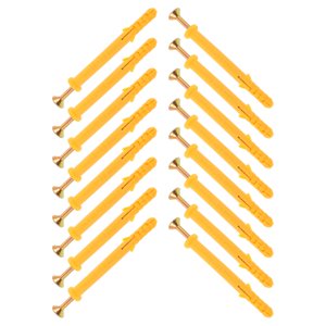 Hemoton 50 Sets of Drywall Screws And Anchors Kit Self Drilling Screws Drywall Anchors Set