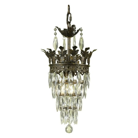 Af Lighting Sovereign 1 Light Mini Chandelier With Crystal Accents Af Lighting Sovereign 1 Light Mini Chandelier With Crystal Accents Antique Gold