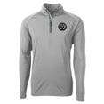 thumbnail image 2 of Men's-Cutter & Buck  Gray Philadelphia Union Adapt Eco Knit Stretch Recycled Raglan Quarter-Zip Top, 2 of 3